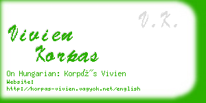 vivien korpas business card